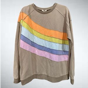 Easel Los Angeles Sweatshirt with Rainbow Patched Size S